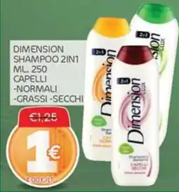 Carni e Affini Supermercati Dimension Shampoo 2in1 offerta