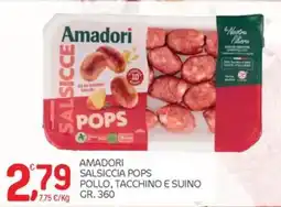 Carni e Affini Supermercati Amadori Salsiccia Pops offerta
