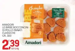 Carni e Affini Supermercati Amadori le birbe bocconcini di pollo panati classiche offerta