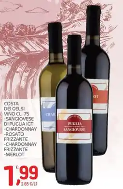 Carni e Affini Supermercati Costa dei Gelsi vino offerta