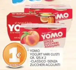 Carni e Affini Supermercati Yomo yogurt vari gusti senza zuccheri aggiunti offerta
