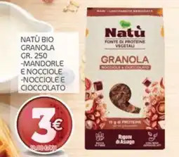 Carni e Affini Supermercati Natù granola offerta