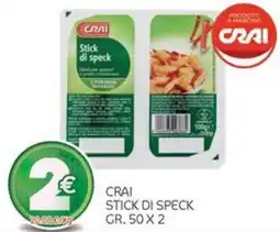 Carni e Affini Supermercati CRAI Stick di speck offerta