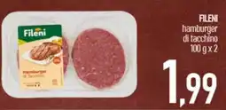 Ciro Amodio Fileni hamburger di tacchino offerta