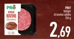 Ciro Amodio PRO7 burger bovino offerta