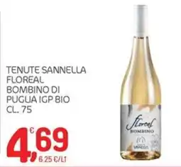 Carni e Affini Supermercati Tenute Sannella Floreal Bombino di Puglia IGP Bio offerta