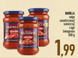 Ciro Amodio Barilla sugo amatriciana/salsICCIA/ragù bolognese offerta