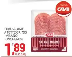 Carni e Affini Supermercati Crai salame milano offerta