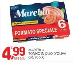 Carni e Affini Supermercati Mareblu tonno in olio d'oliva offerta