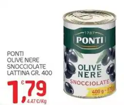 Carni e Affini Supermercati Ponti olive nere snocciolate offerta