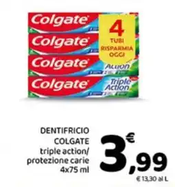 Conad Superstore Dentifricio Colgate triple action/protezione carie offerta
