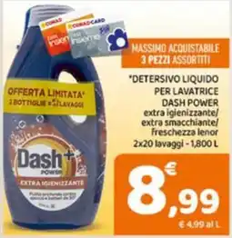 Conad Superstore Detersivo liquido Dash Power extra igienizzante offerta