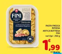 Conad Superstore Tortellini con Prosciutto Crudo e Parmigiano Reggiano offerta