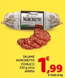 Conad Superstore Salame Norcinetto Fiorucci offerta