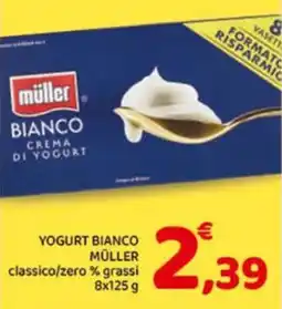 Conad Superstore Yogurt bianco Müller offerta