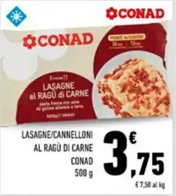 Conad Superstore Lasagne al ragù di carne Conad offerta