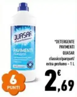 Conad Superstore Detergente pavimenti Quasar classico offerta
