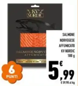 Conad Superstore Salmone norvegese affumicato KV Nordic offerta