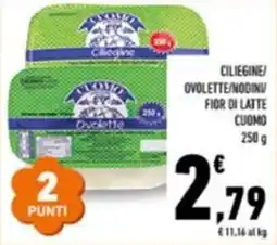 Conad Superstore Ciliegine/ovellete/nodini/fior di latte Cuomo offerta