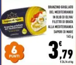 Conad Superstore Sapori di Mare Branzino grigliato del Mediterraneo offerta