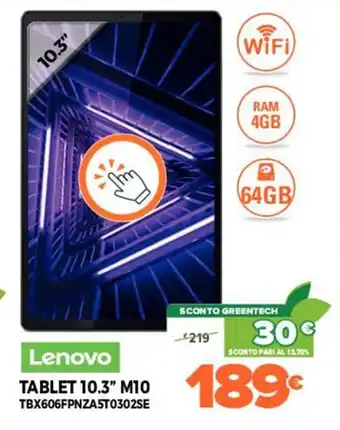 Lenovo Tablet 10.3" M10 TBX606FPNZA5T0302SE