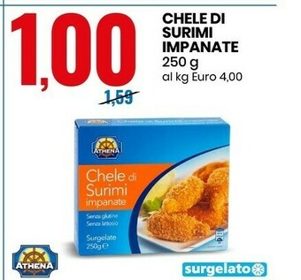 Chele di surimi impanate 250 g