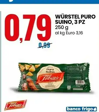 Eurospin Wurstel puro suino 250 g offerta