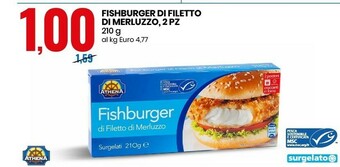 Eurospin Fishburger di filetto di merluzzo, 2 pz 210 g offerta