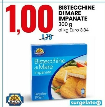 Eurospin Bistecchine di mare impanate 300 g offerta