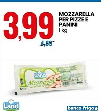 Eurospin Mozzarella per pizze e panini offerta
