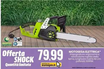 Eurospin Motosega elettrica 2000 w offerta
