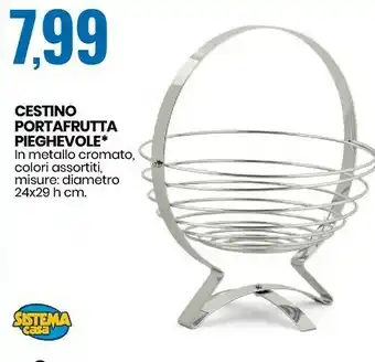 Eurospin Sistema casa cestino portafrutta pieghevole offerta