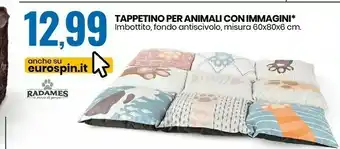 Tappetino per animali con immagini