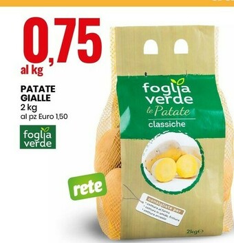 Eurospin Patate gialle 2 kg offerta
