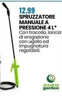 Spruzzatore manuale a presione 4 l
