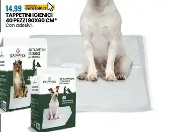 Eurospin Radames tappetini igienici 90x60 cm offerta