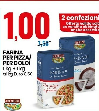 Eurospin Farina per pizza 1 kg offerta