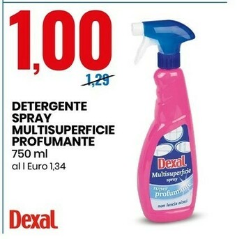 Eurospin Detergente spray multisuperficie profumante 750 ml offerta