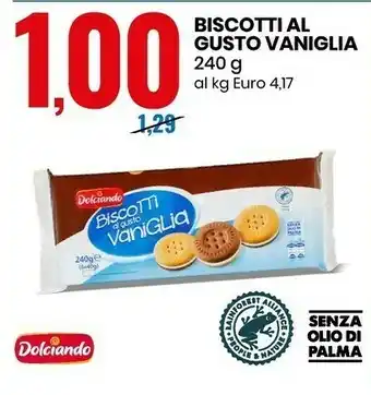 Eurospin Biscotti al gusto vaniglia 240 g offerta