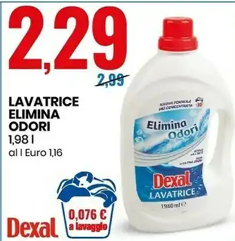Eurospin Lavatrice elimina odori 1.98 l offerta