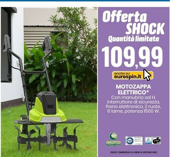 Motozappa elettrico 1500 w