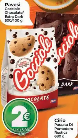 Crai Pavesi Gocciole Chocolate/ Extra Dark offerta