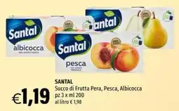 Hurrà Santal Sacco di Frutta Pera, Pesca, Albicocca offerta