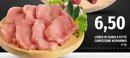 Famila Superstore Lonza di suino a fette offerta