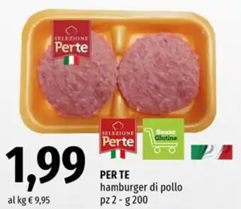 Perte hamburger di pollo