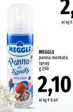 Famila Superstore Meggle panna montata spray offerta