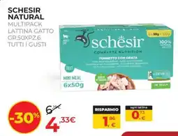 Arcaplanet Schesir Natural Multipack Lattina Gatto offerta