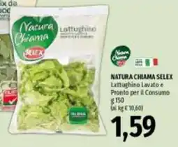 Emi Market Natura Chiama Selex Lattughino Lavato e Pronto per il Consumo offerta