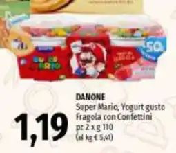 Emi Market Danone Super Mario, Yogurt gusto Fragola con Confettini offerta