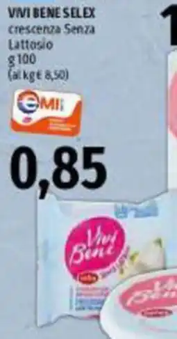Emi Market Vivi Bene Selex crescenza senza lattosio offerta